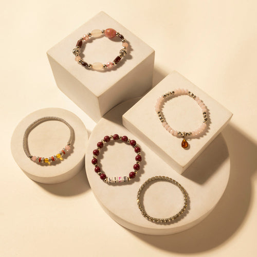 Wild Soul Charm Bracelet in Desert Blush