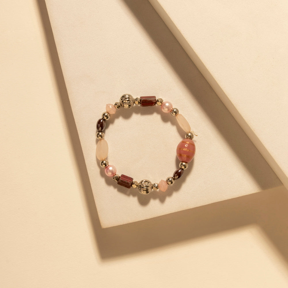 Wild Soul Charm Bracelet in Desert Blush