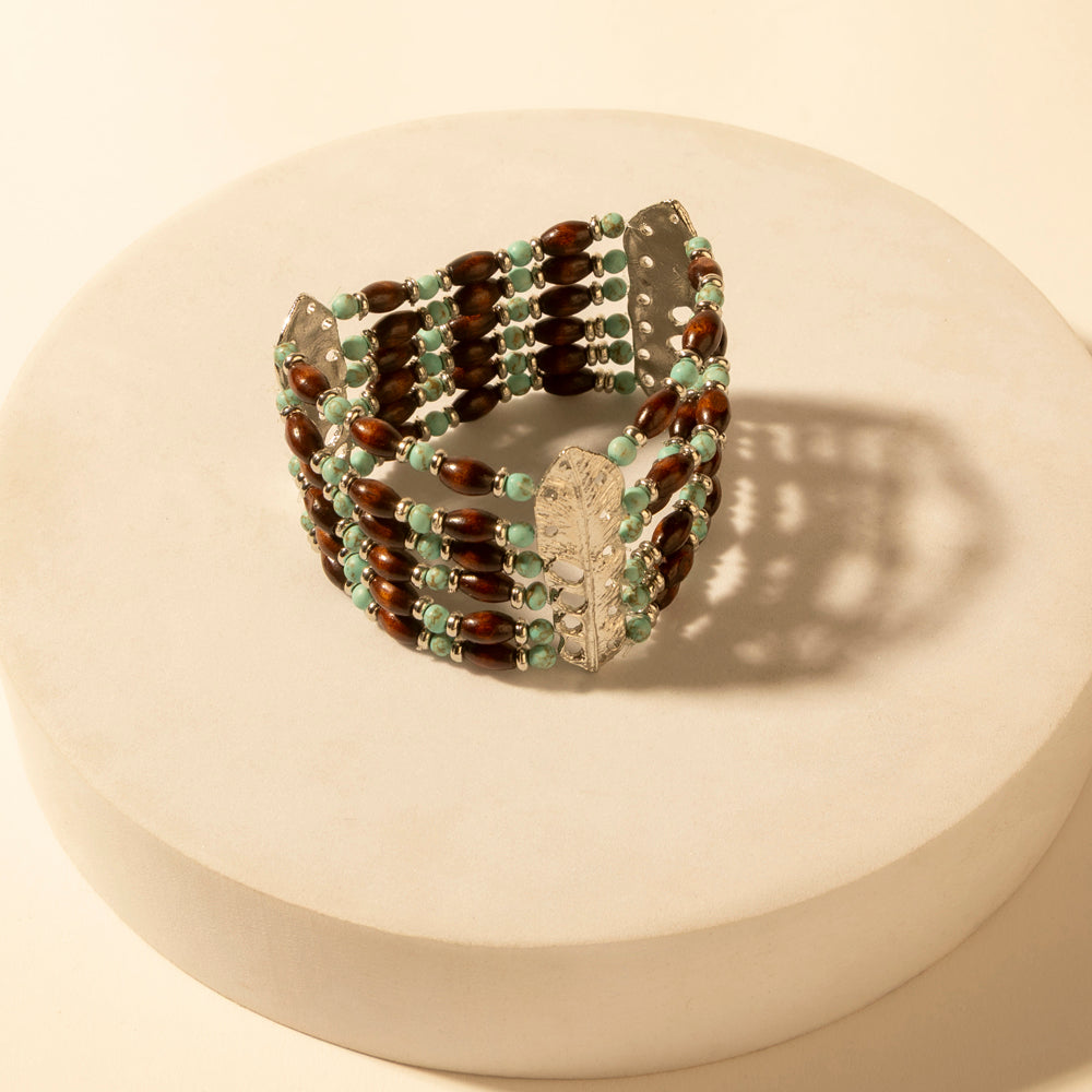 Cinchstone Wrap Cuff in Dusty Turquoise