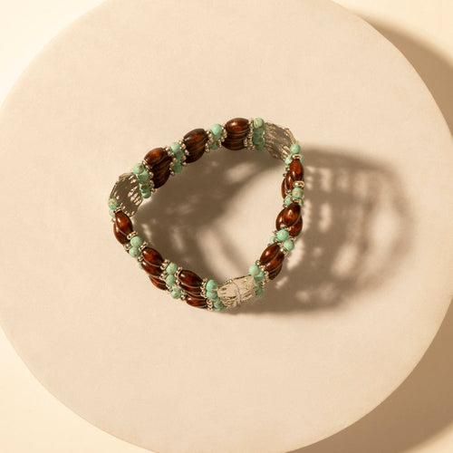 Cinchstone Wrap Cuff in Dusty Turquoise