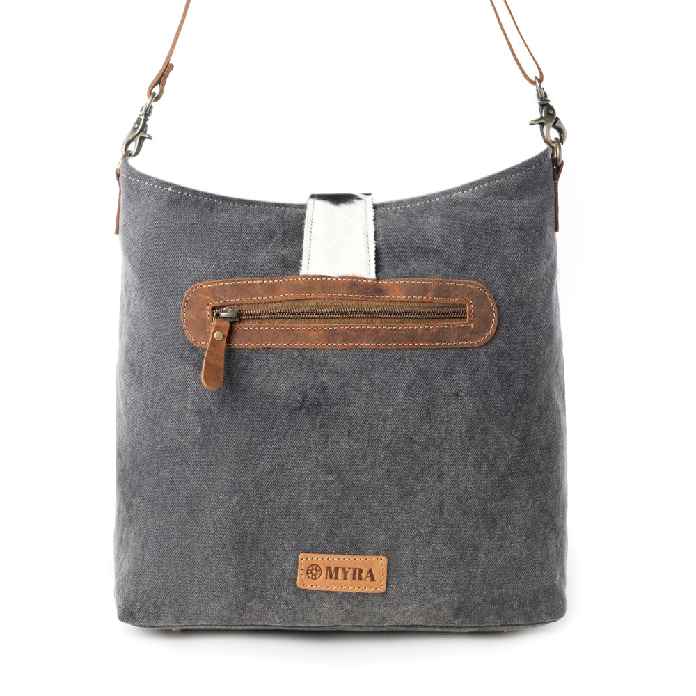 Wovenstone Western shoulder Bag for Women in rust with Aztec detail