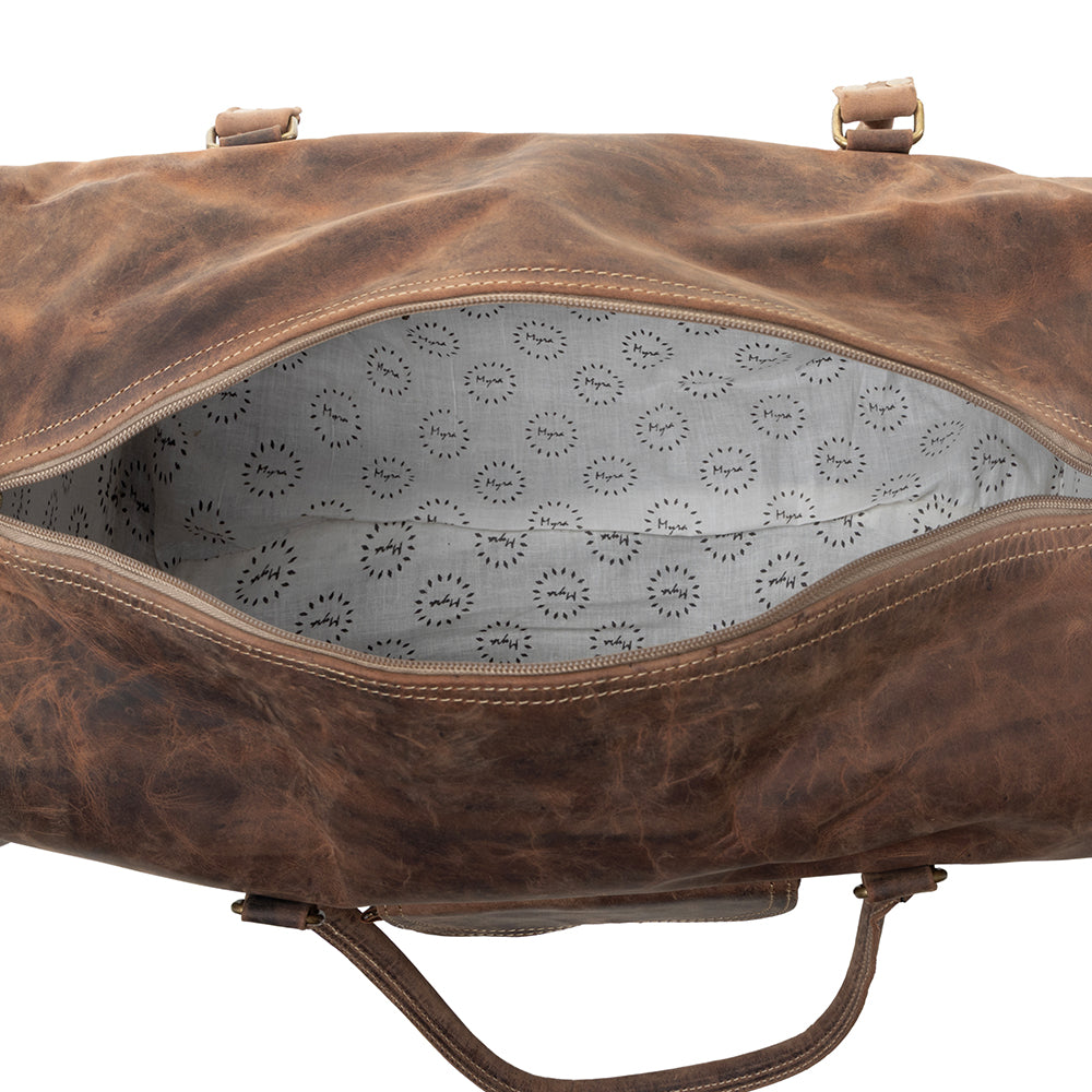 Redmont Leather Traveller Bag in Dark Mahogany