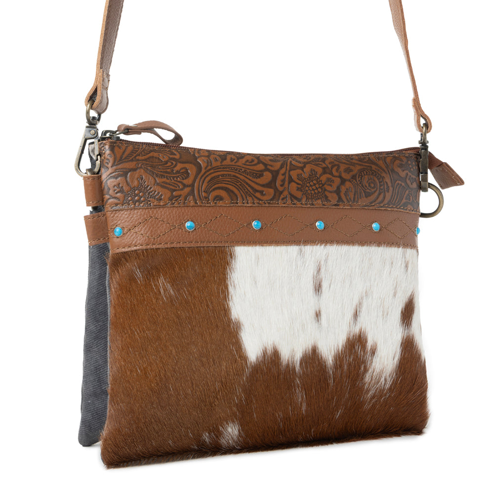 Thunderpeak Concho Hairon Leather Bag in Fawn Sand