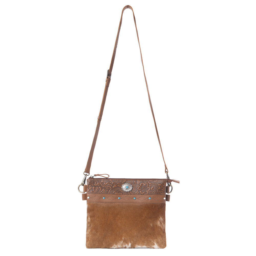 Thunderpeak Concho Hairon Leather Bag in Fawn Sand
