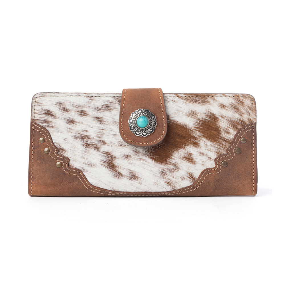 Cedarbar Hairon Leather Women’s Wallet in Honey Drift