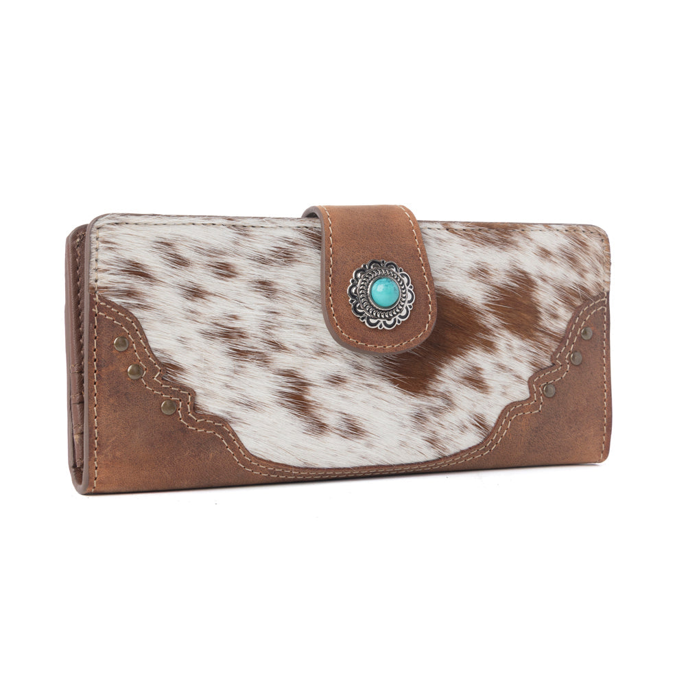 Cedarbar Hairon Leather Women’s Wallet in Honey Drift