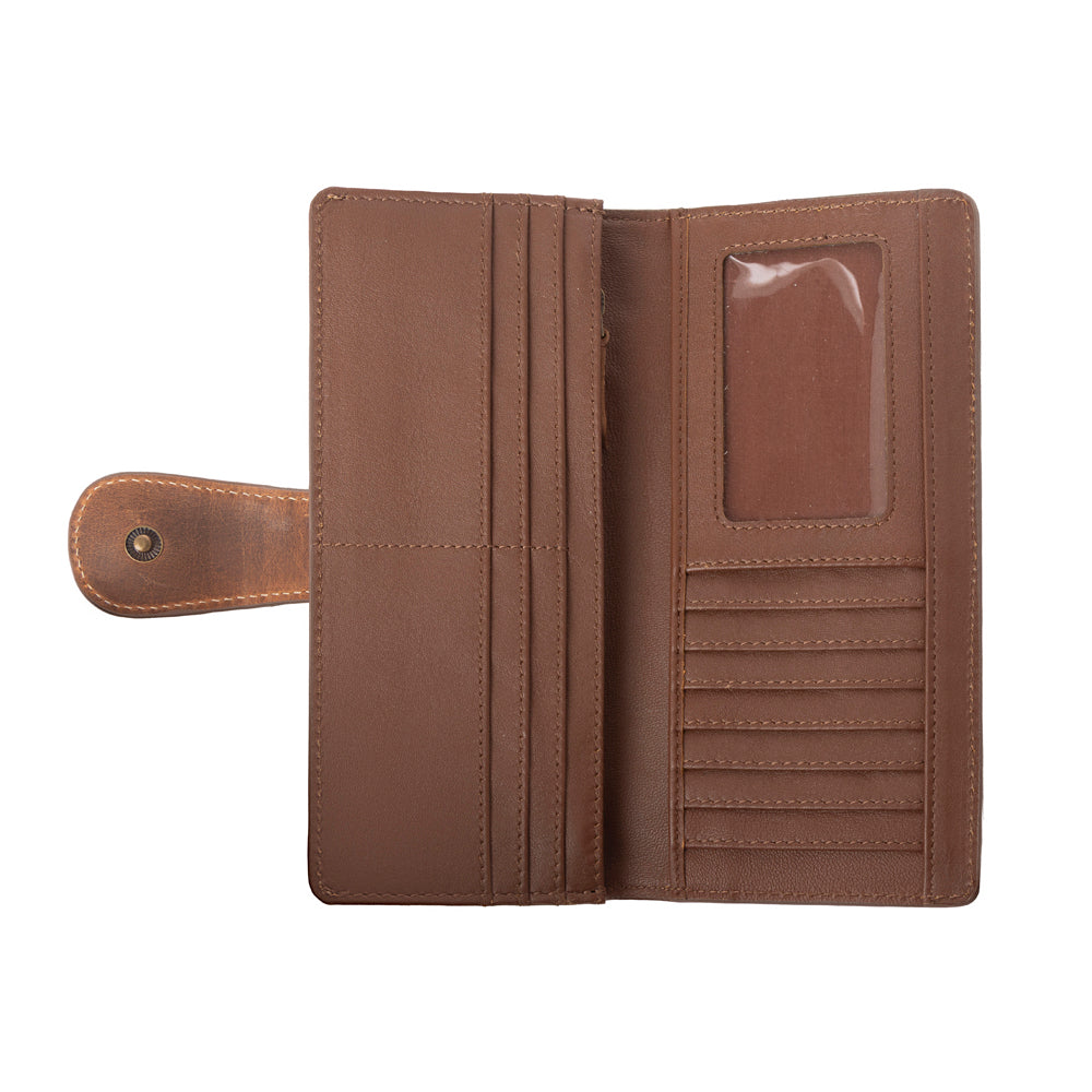 Cedarbar Hairon Leather Women’s Wallet in Honey Drift