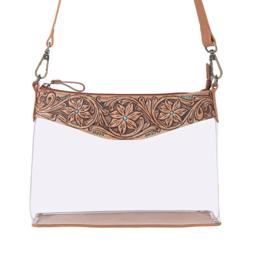 Rodeo Frontier Clear Bag in Bridle Biscuit