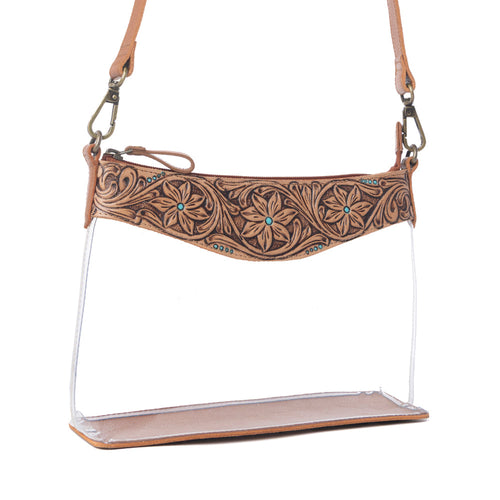 Rodeo Frontier Clear Bag in Bridle Biscuit