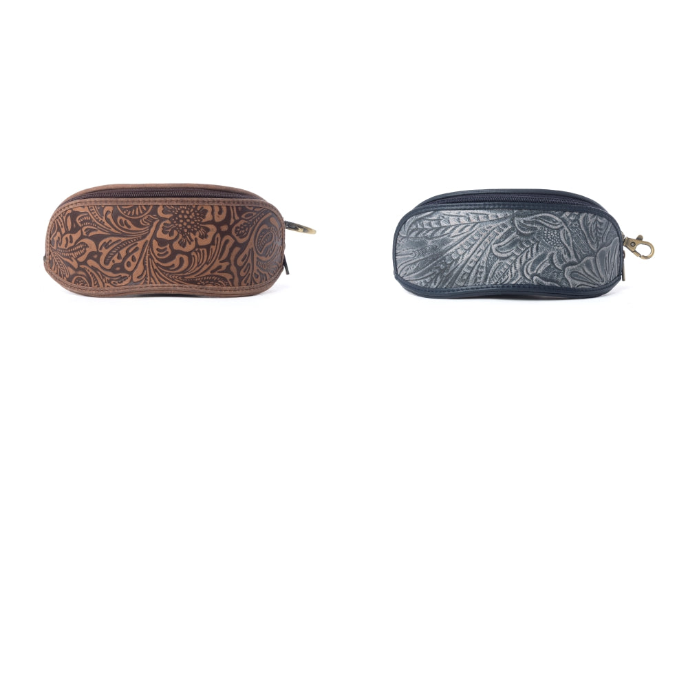 Silver Creek Embossed Leather Sunglass Case Variant Combo