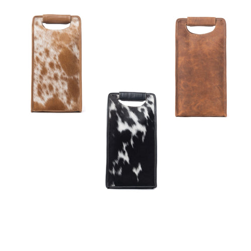 Cypress Field Hairon Leather Wine Bottle Holder Variant Combo