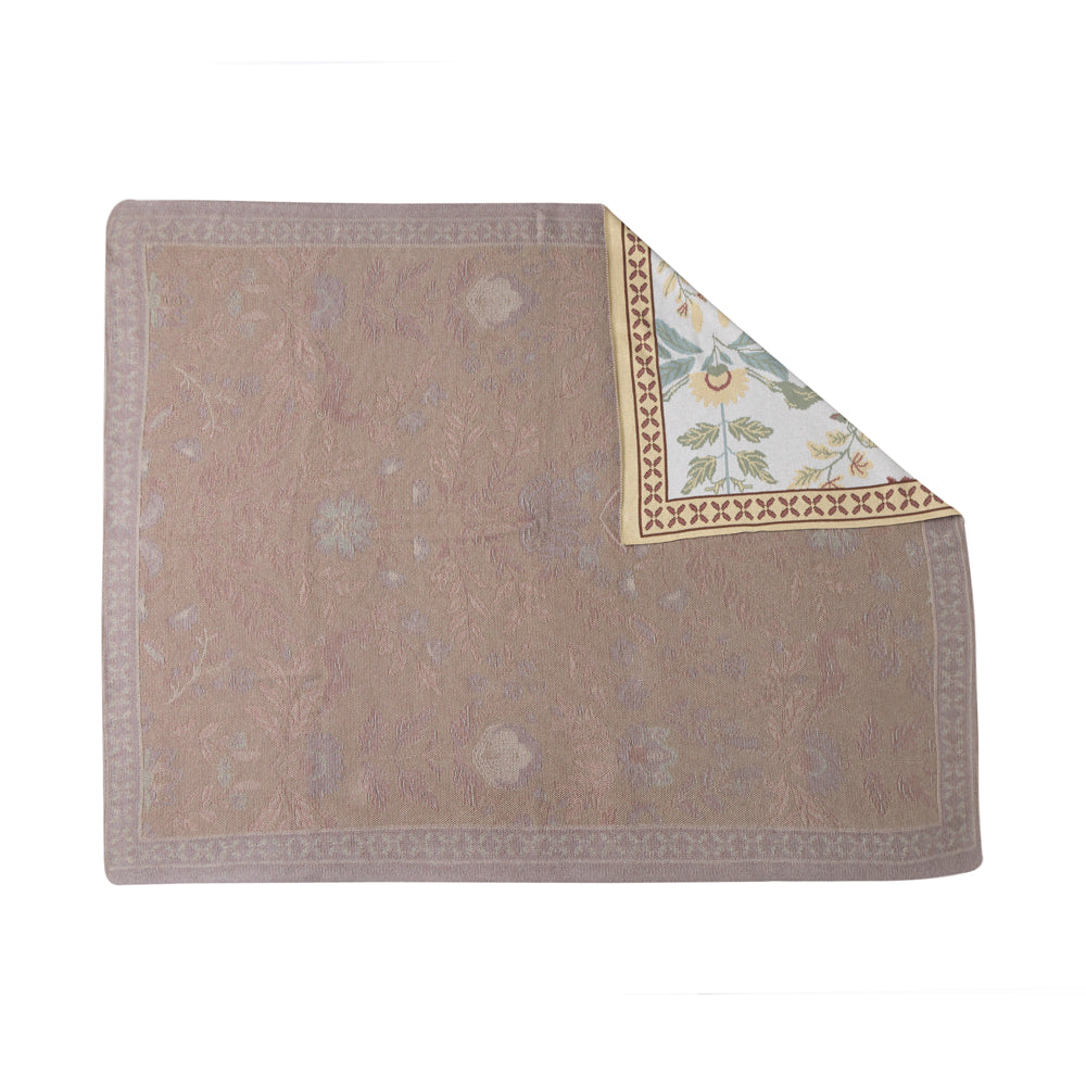 Wildflower Haven Cotton Throw in Garden Ivory