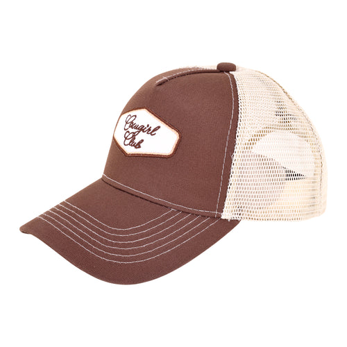 Outwest Club Panel Trucker Cap in Khaki