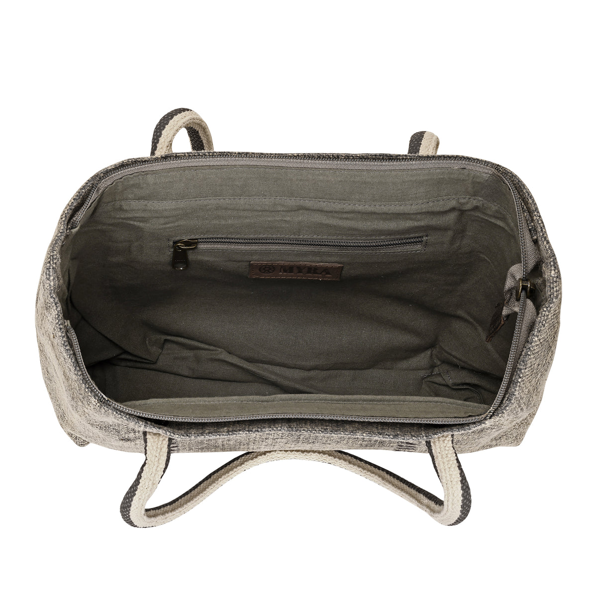 Cottontop Tote Bag for Women in sand grain with jute weave