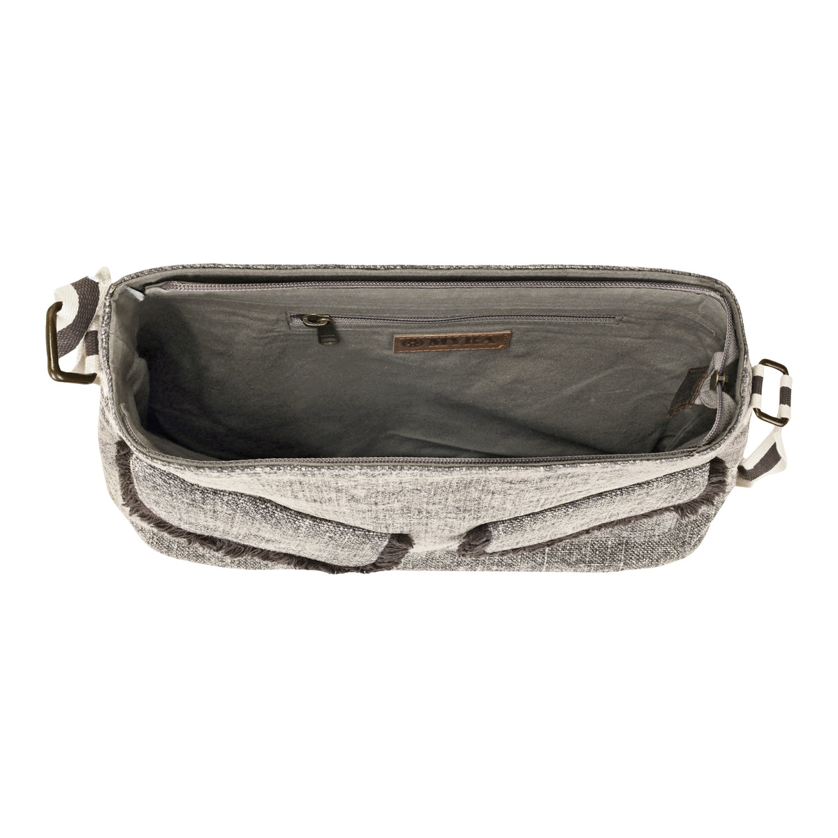 Amber Ridge Shoulder Bag for Women in sand grain with fringed pockets