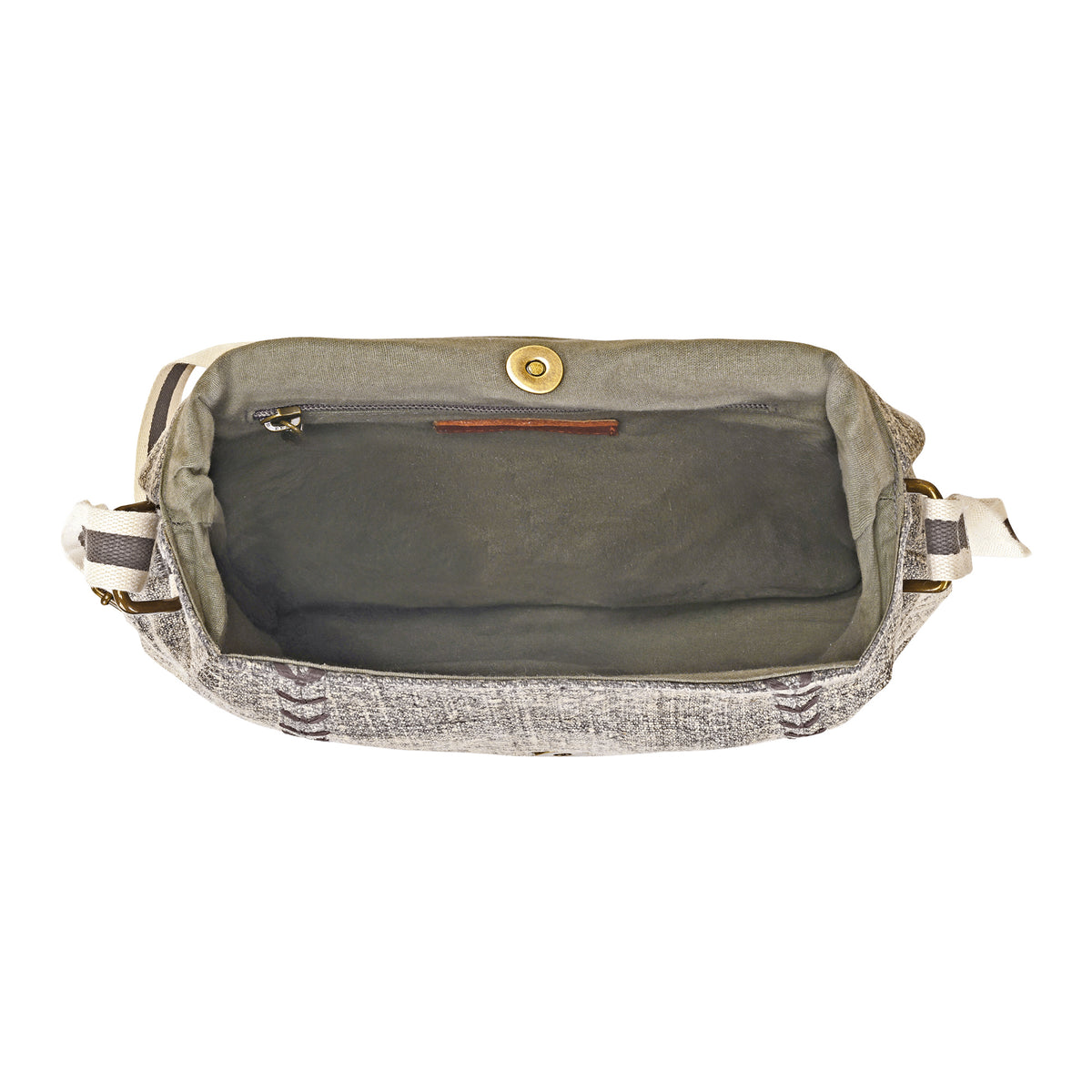 Watergap Shoulder Bag for Women in sand grain with whipstitch