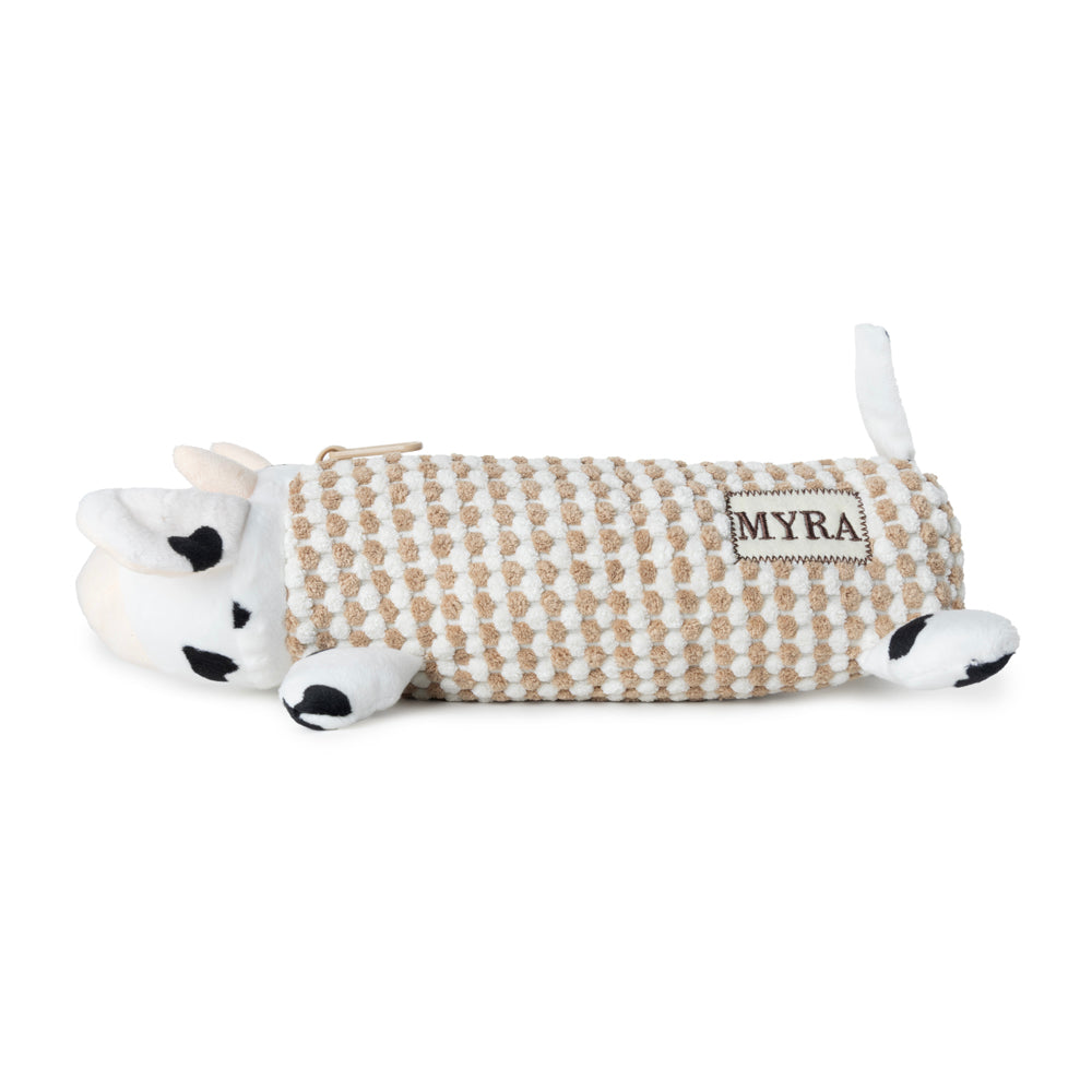 Cowbuddy Pencil Case in Brown and Creme