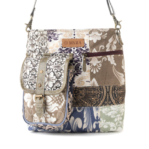 Mossbloom upcycled canvas Bag for Women in olive