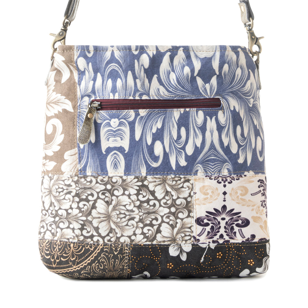 Mossbloom upcycled canvas Bag for Women in olive