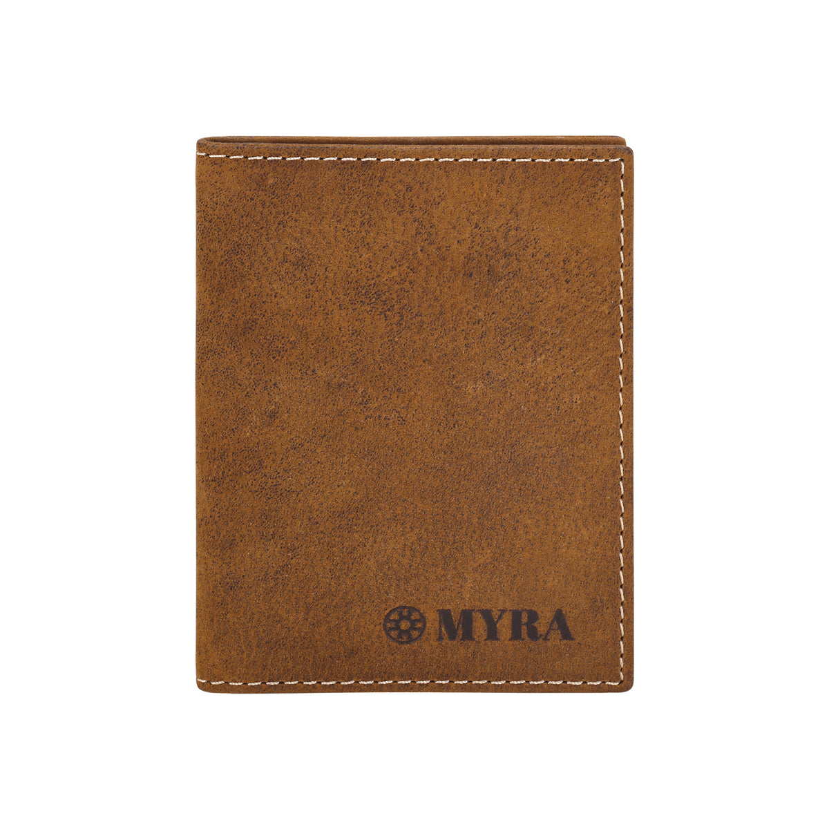 Waystop Credit Card Holder in tan with contrast stitch