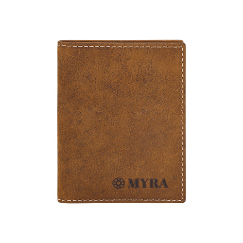 Waystop Credit Card Holder in tan with contrast stitch
