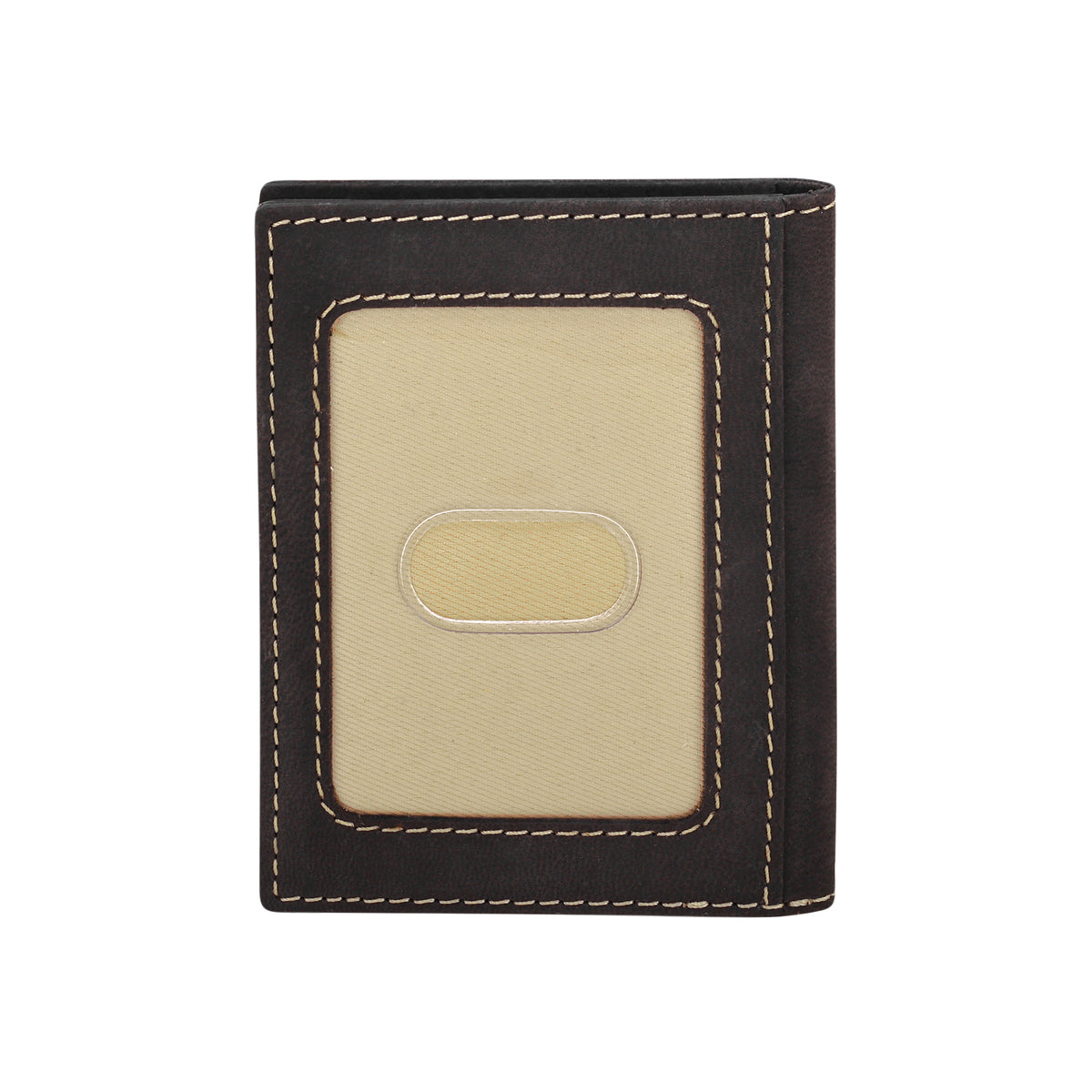Waystop Credit Card Holder in black with contrast stitch