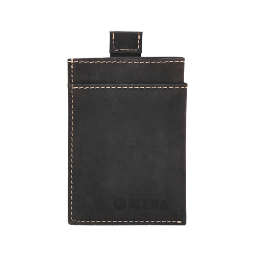 Ridgemere Credit Card Holder in black with front slip pocket