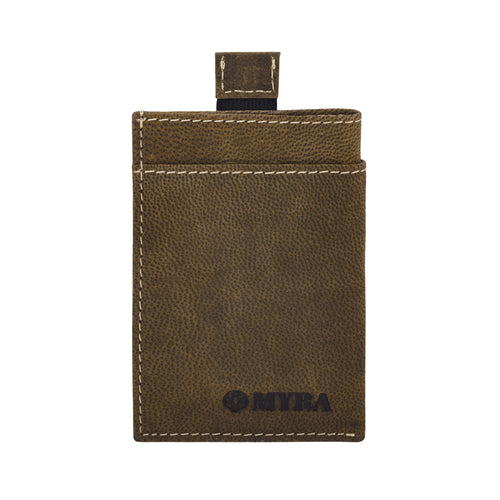 Ridgemere Credit Card Holder in olive with front slip pocket