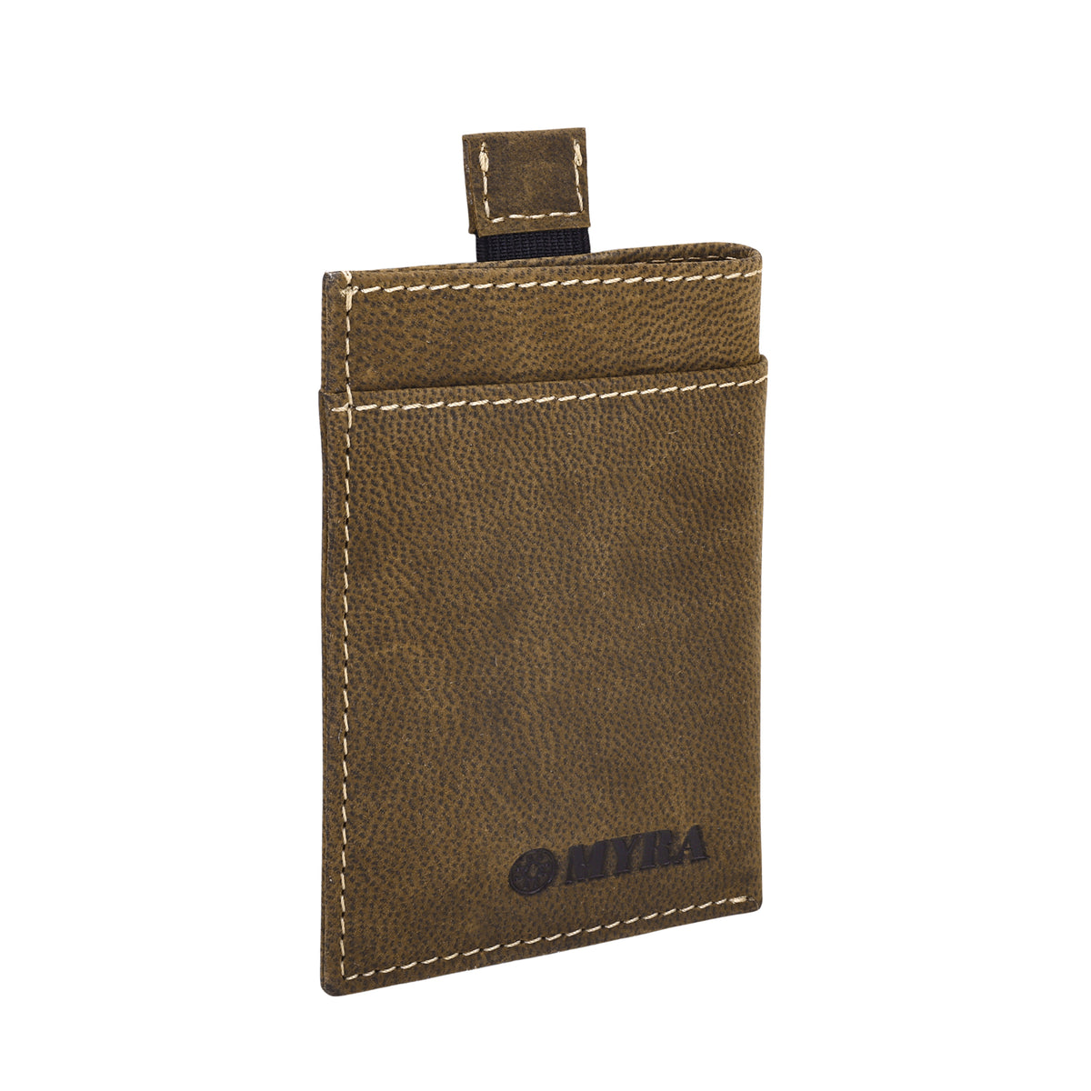 Ridgemere Credit Card Holder in olive with front slip pocket
