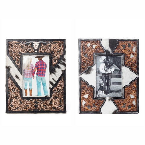 Saddlewood Handtooled Leather Photo Frame Variant Combo