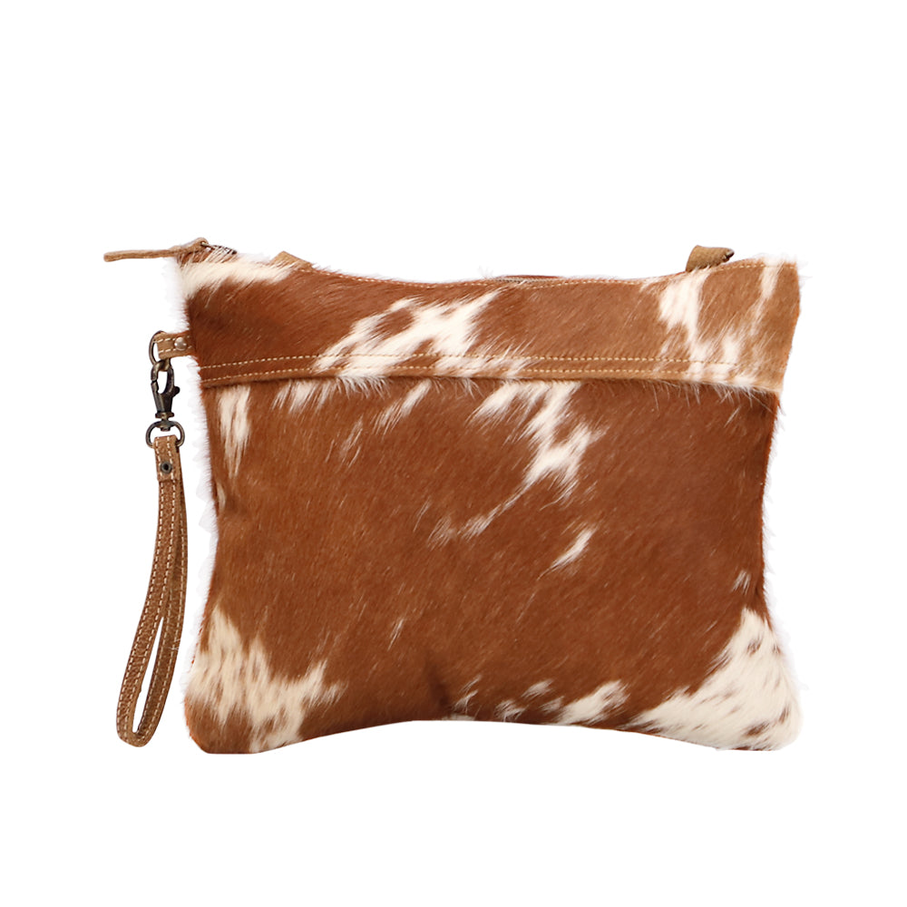 Ivory & Drab Hairon Pouch