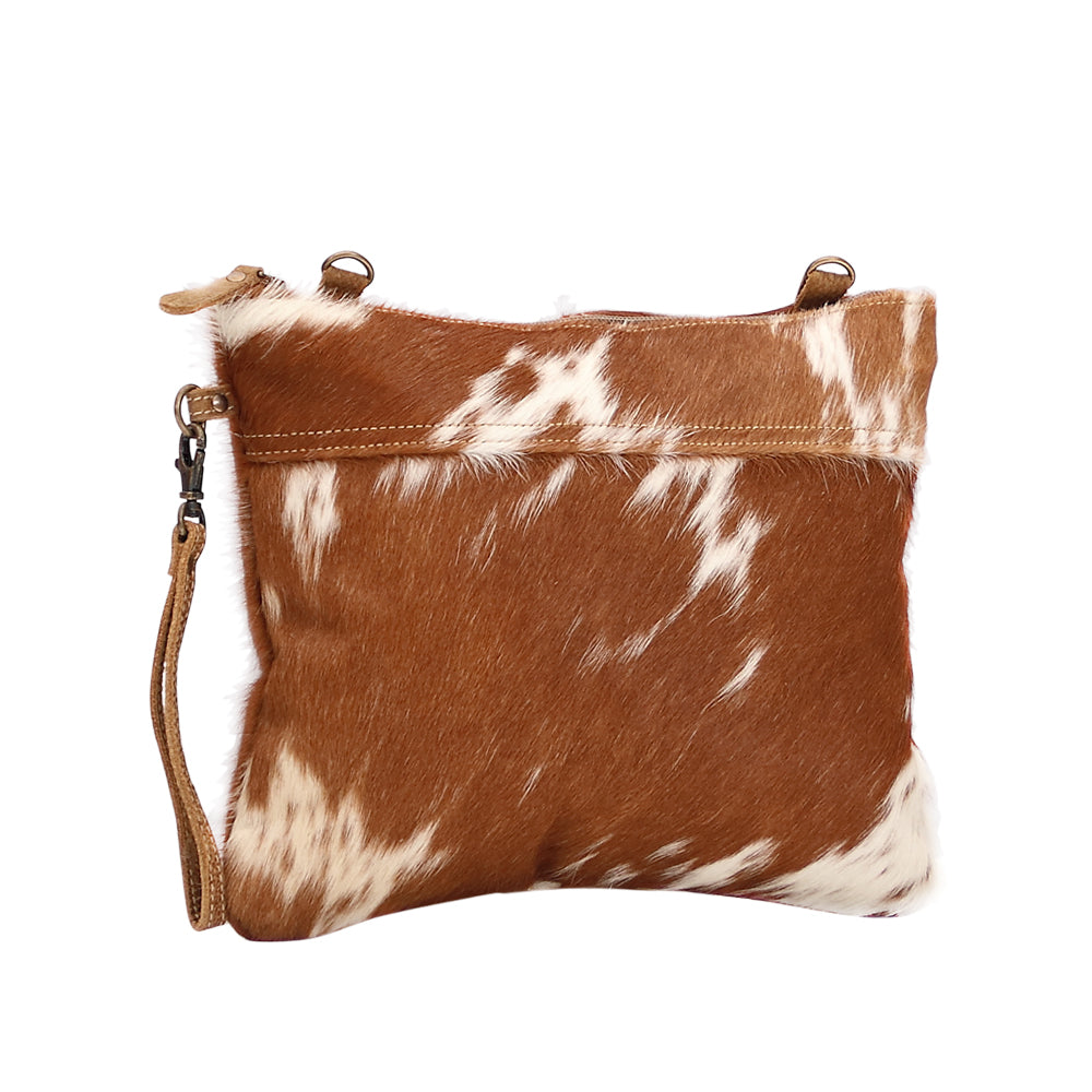 Ivory & Drab Hairon Pouch