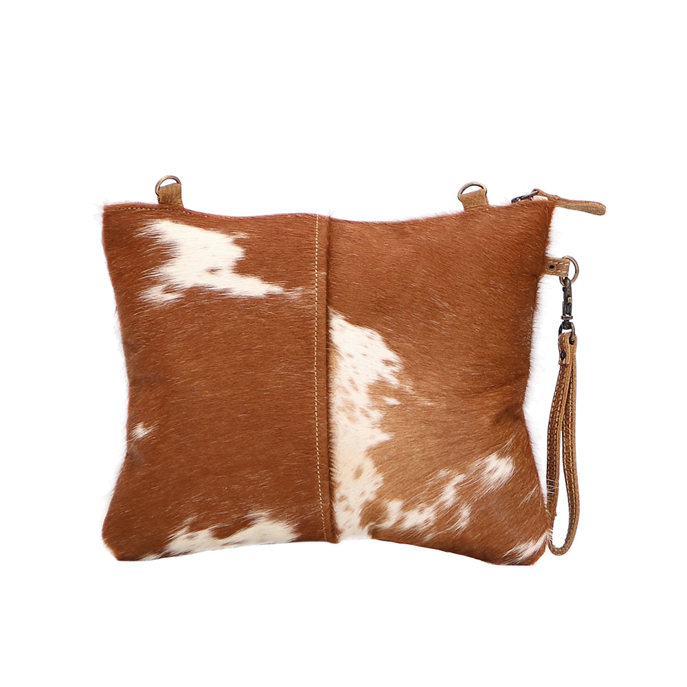 Ivory & Drab Hairon Pouch