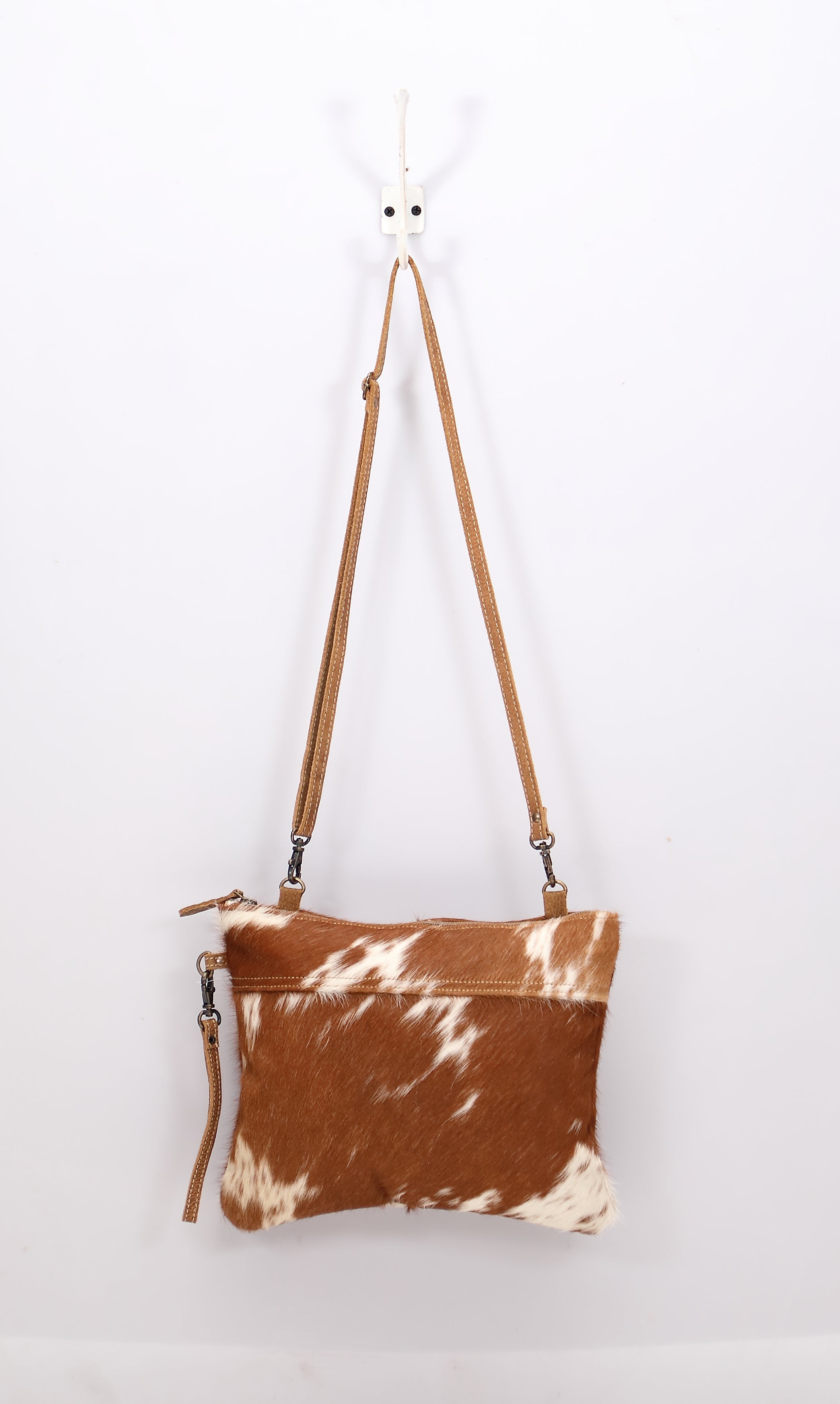 Ivory & Drab Hairon Pouch
