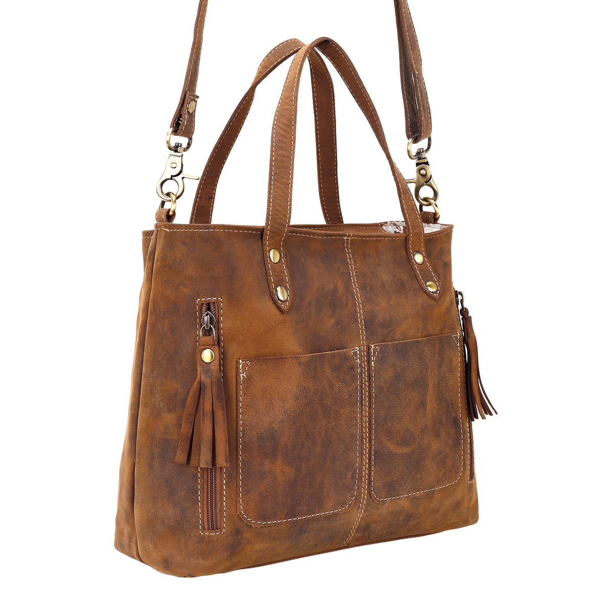 Ultimate Choice Handbag with twin handles and tassels Variant Combo