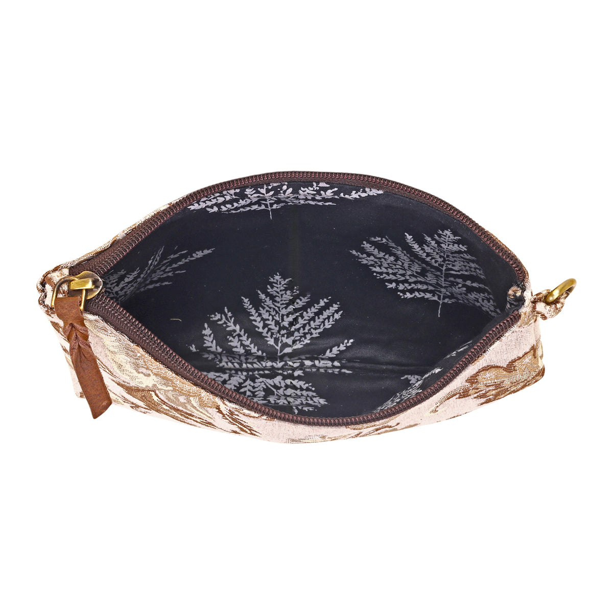 Cinderbluff Wristlet with leather strap Variant Combo