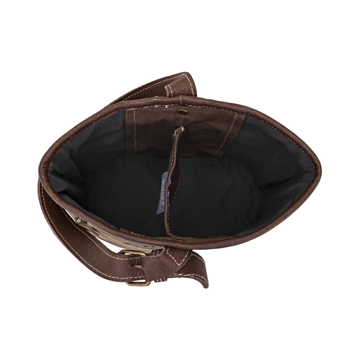 Happiness Canvas Wine Holder in olive