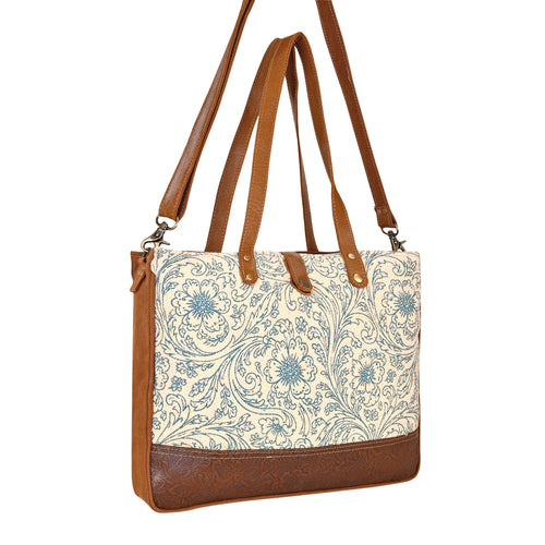Willow Mesa Messenger in Cream Floral
