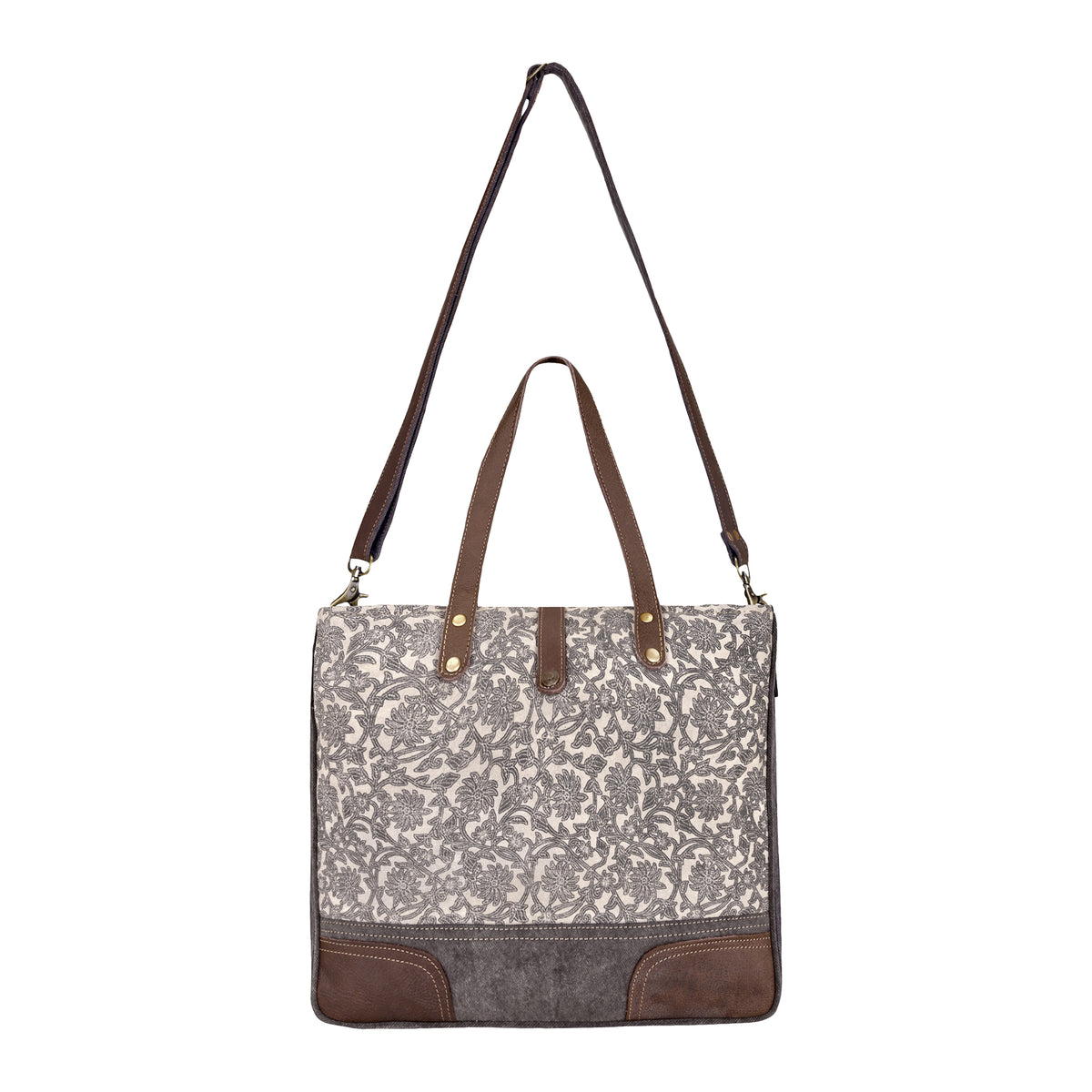 Willow Mesa Messenger in Grey Floral