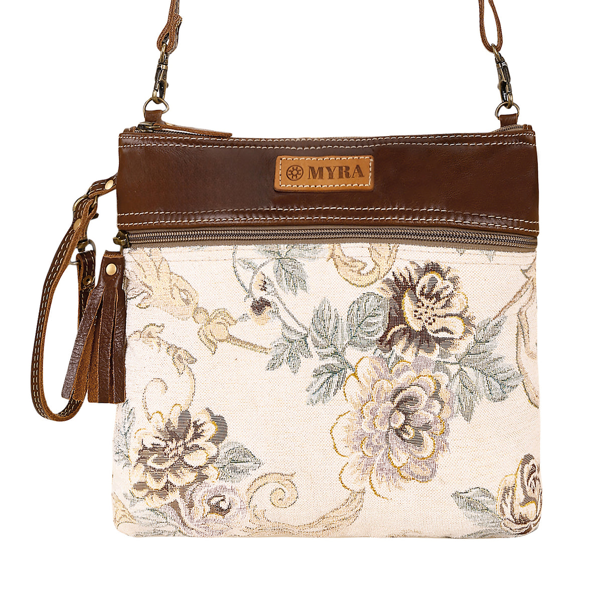 Contentment Small Crossbody Bag in cream