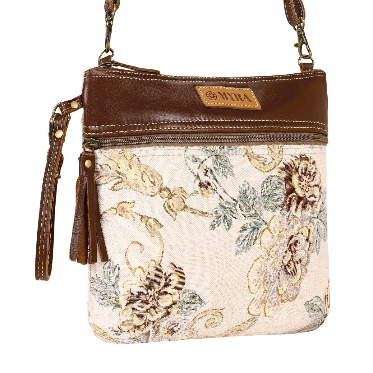 Contentment Small Crossbody Bag in cream