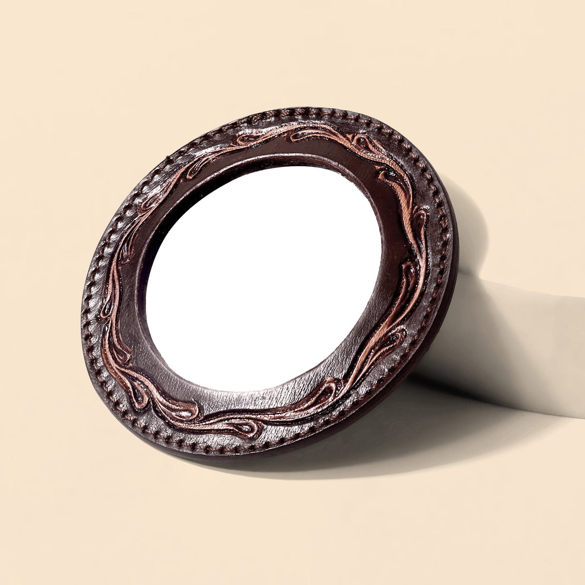 Cinder Vale Mirror Case with hand tooled Variant Combo