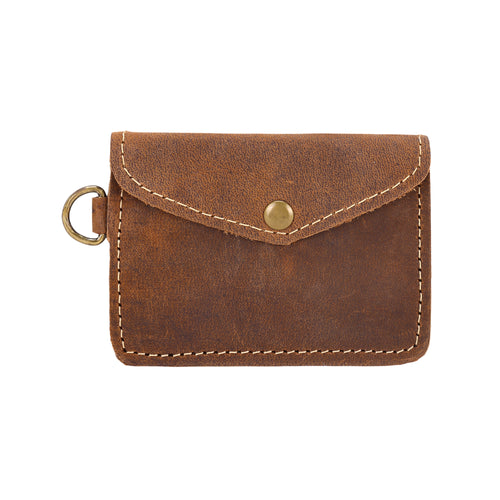 Juniper Moon Leather Coin Purse in Canyon Brown
