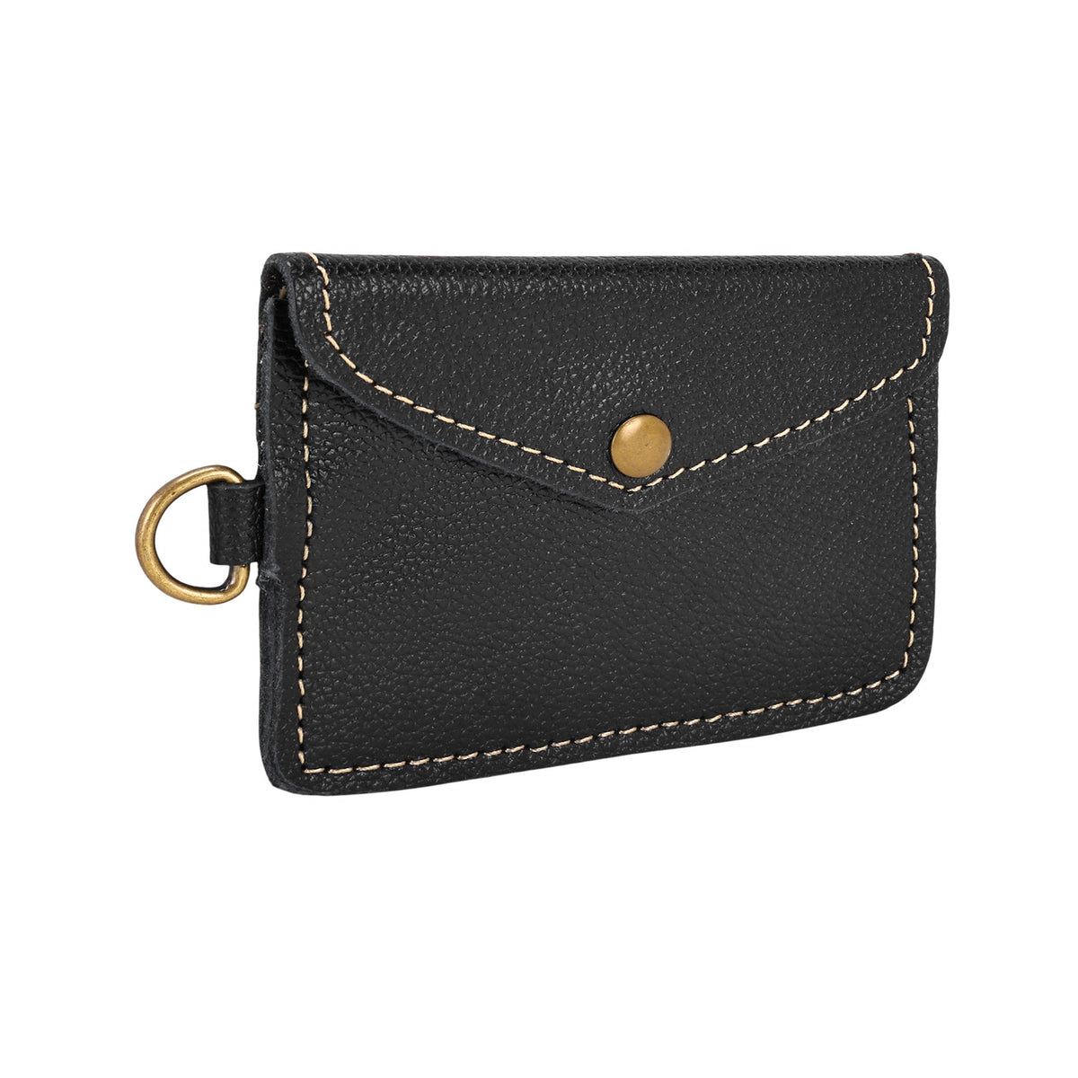 Juniper Moon Leather Coin Purse in Midnight Black