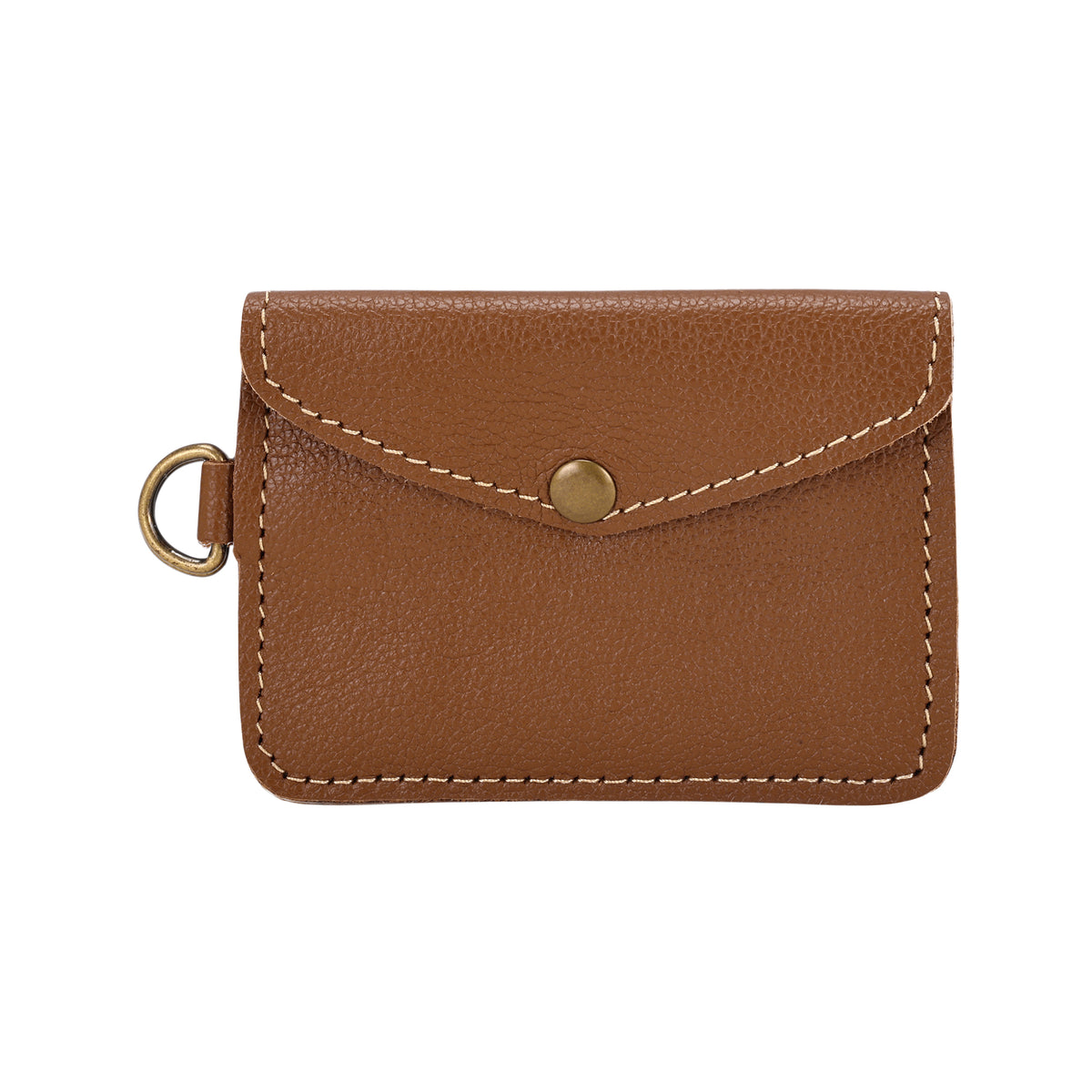 Juniper Moon Leather Coin Purse in Walnut Brown