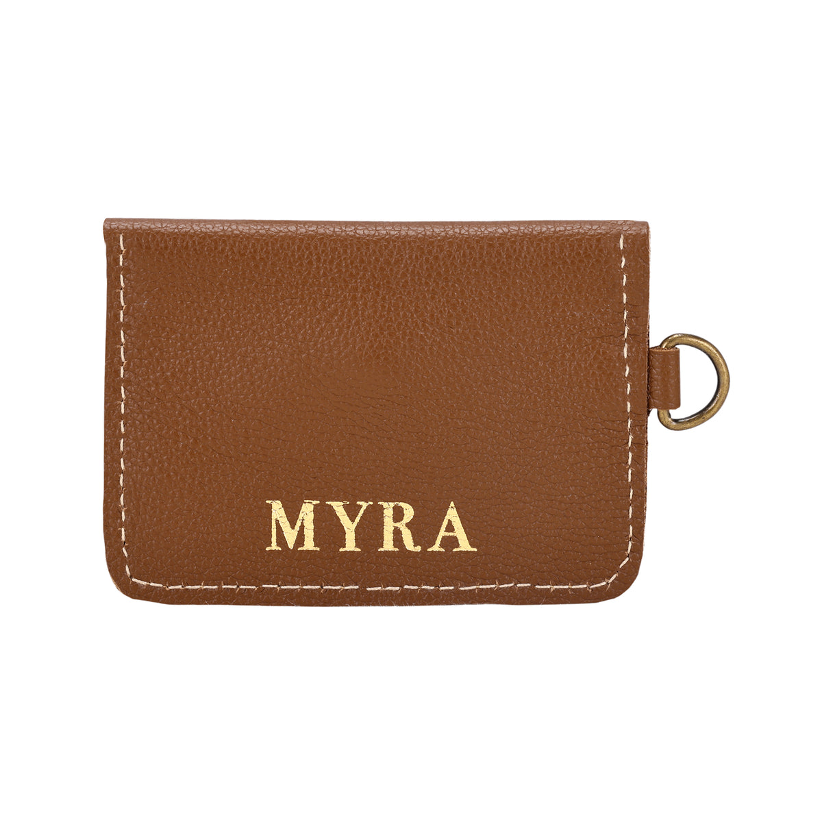 Juniper Moon Leather Coin Purse in Walnut Brown