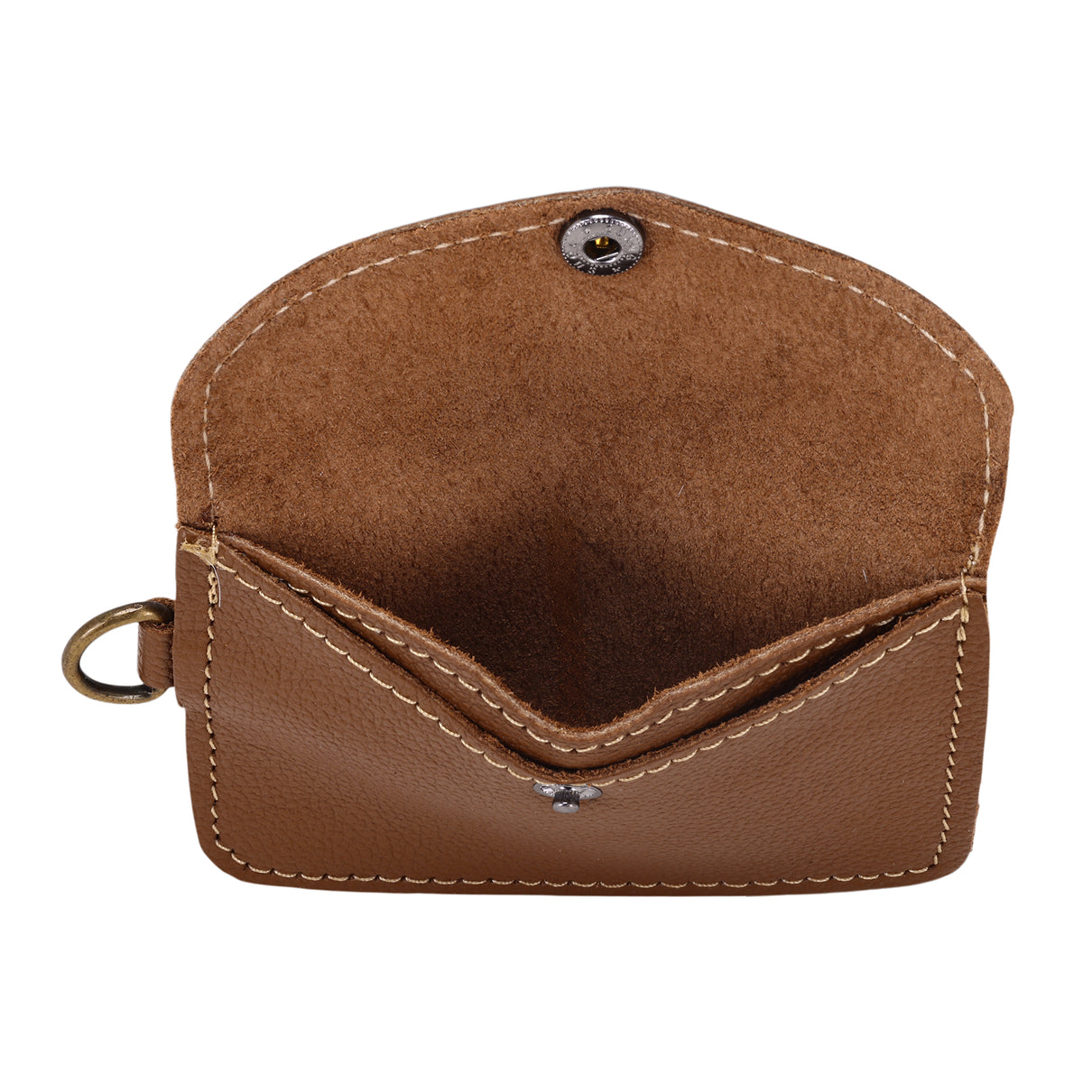 Juniper Moon Leather Coin Purse in Walnut Brown