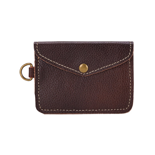 Juniper Moon Leather Coin Purse in Espresso Brown