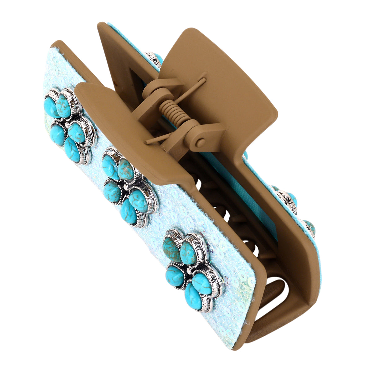 Concho Gem Clip in Frost Light Blue