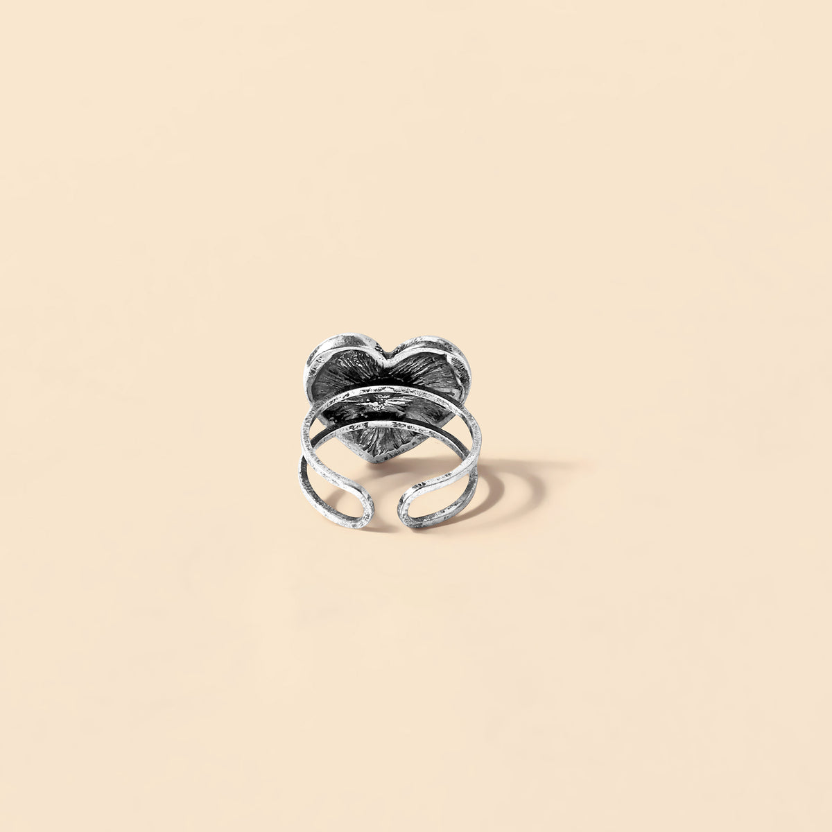 Desert Heart Ring in River Blue